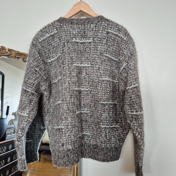 Vintage David Sheekwan Thick Knit Mohair Wool Sweater - Picture 6 of 7